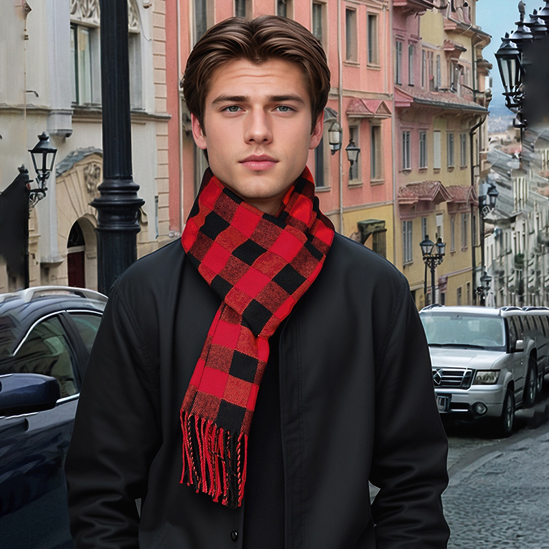 New Design Plaid Cashmere Scar - Muffler Men Wool review and price