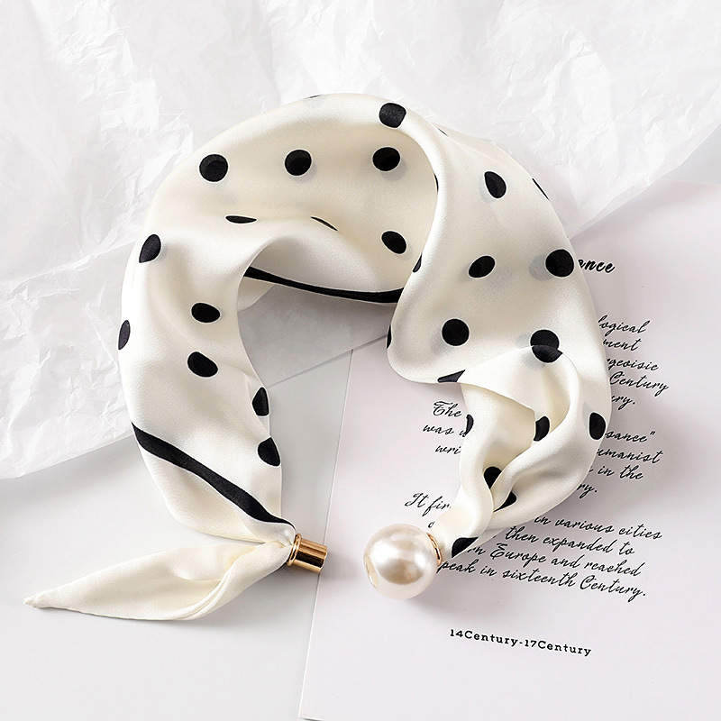 Women New Pearl Buckle Silk Sc - Face Scarf Mask review and price