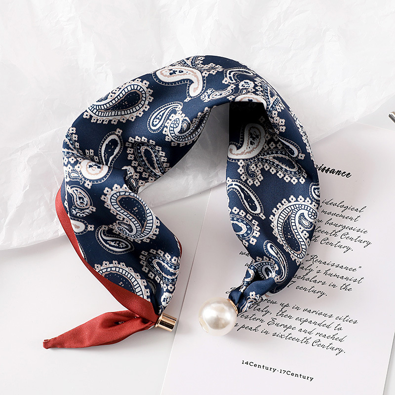 Women New Pearl Buckle Silk Sc - Face Scarf Mask review and price
