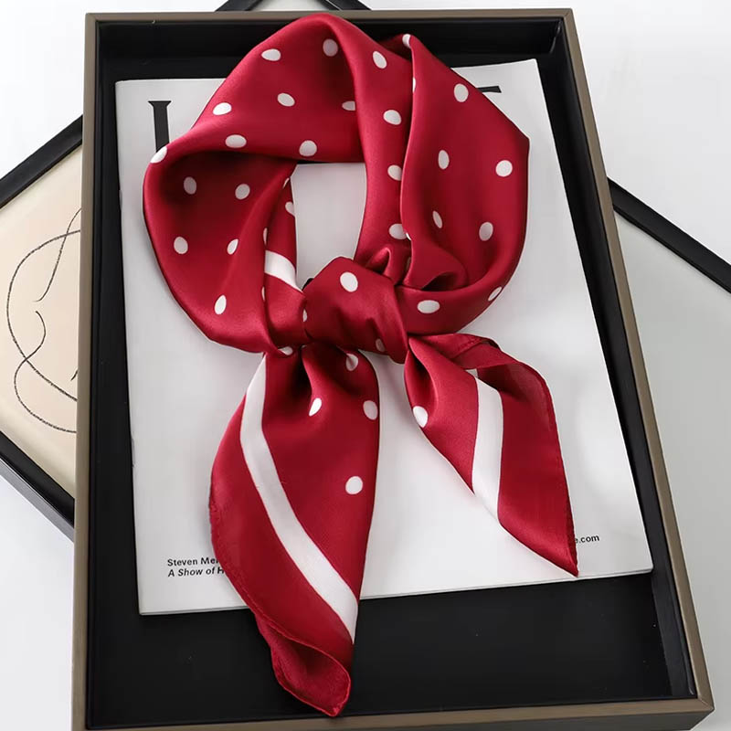 Luxury Lady Hair Dot Scarf Fem - Scarf Silk Square review and price